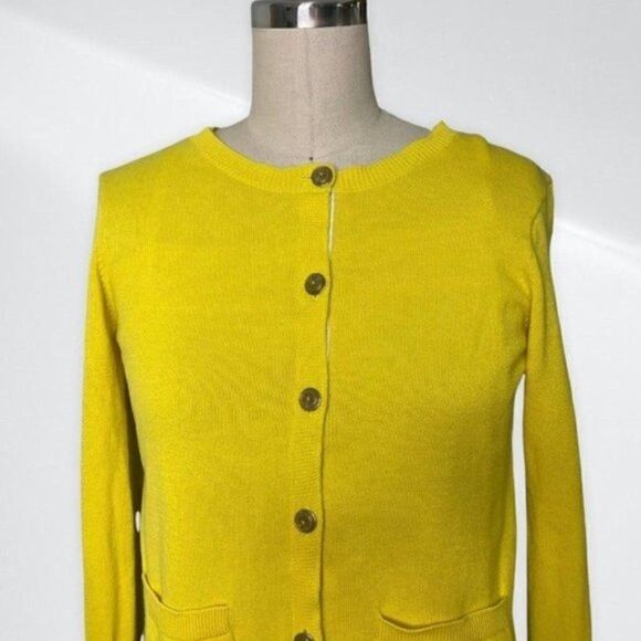 CAbi Yellow Belle Button Up Sweater Cardigan XS - Picture 3 of 10